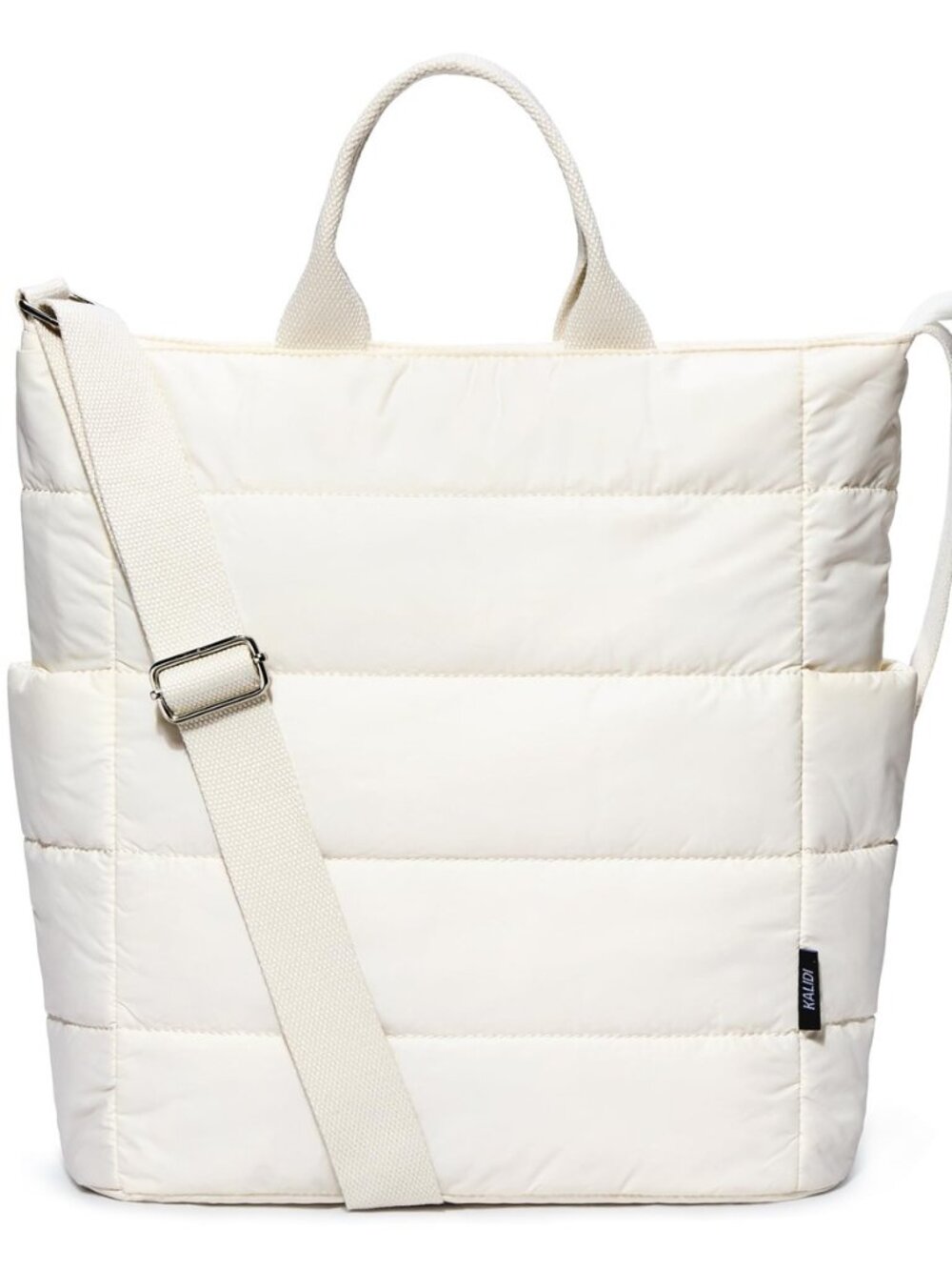 Quilted Tote Bag, Large Puffer Hobo Laptop Crossbody Bag